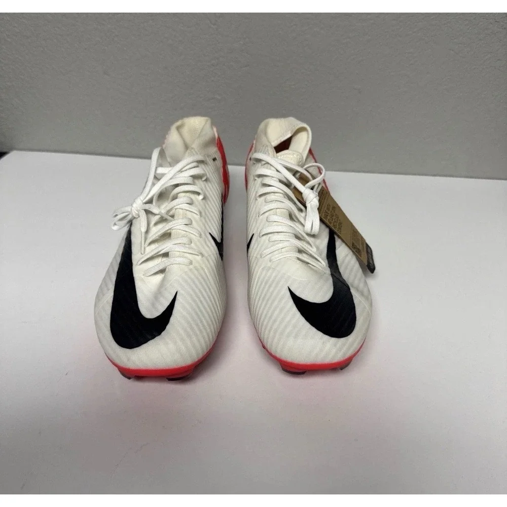 Nike Zoom Mercurial Vapor 15 Pro AG Mens Soccer Cleats White Red DJ5601-101 11.5